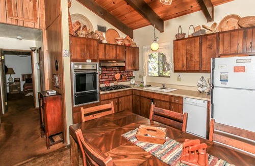 Summit Estates House | Gallagher's West - Pine surrounded deck and barbecue! Bumper Pool and Wet bar! Darts!