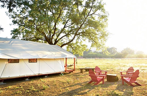 Upper Lake RV Rental | Glamping Tent with gorgeous mountain views&Animalsn