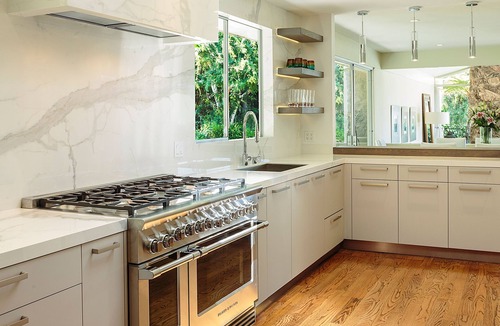 Hollywood Hills West House | Gorgeous Hollywood Hills Mid-Century Modern Celebrity Gated Spa Estate w/Views