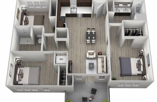 College Park Apartment | Gorgeous Luxury Apartment 5 minute drive to the Beach