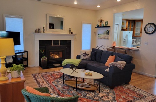 Nice Cottage | Great Price! Sunset Beach Cottage with Lovely garden, beach, and boat dock!