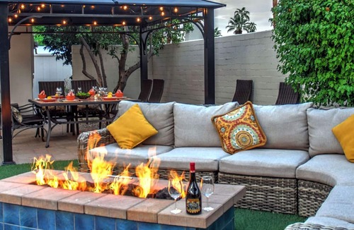 Tahquitz River Estates House | Hidden Haven - 4 Ensuite King Bedrooms, Pool Table, Fire Pit, Walk to Town!