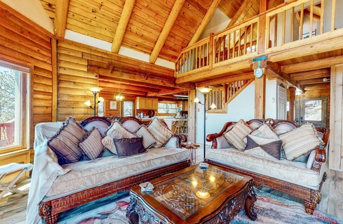 Phoenix Lake-Cedar Ridge House | Hillside cabin with spectacular views, balconies