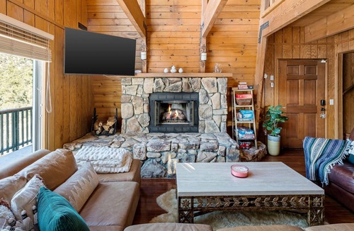 Whispering Forest Cabin | HUGE 3-story modified A-frame w/deck, forest views, hot tub, 10 mins from slopes