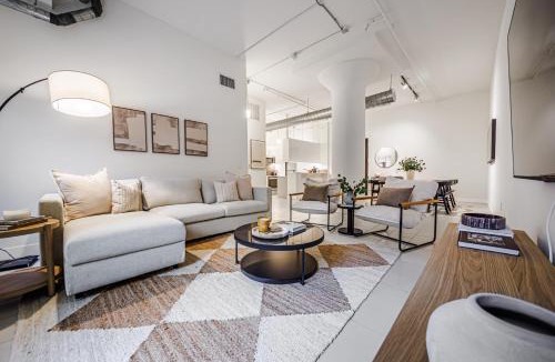 Historic Core Apartment | Industrial Style 2BR Condo Downtown LA With Rooftop!