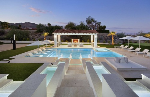 Palm Desert House | Jaguar Estate - Private Lush Estate with 2 Incredible Pools/Spas, Pickleball and Resort Style Yard