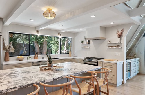 Silver Triangle House | LARGE A frame villa with a large pool and separated ADU/MUSIC STUDIO.