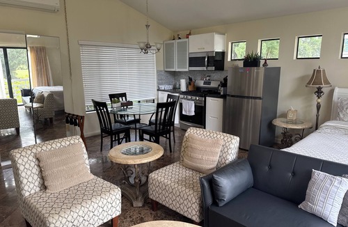 Sunset Park Apartment | Large luxury studio with view in of golf course