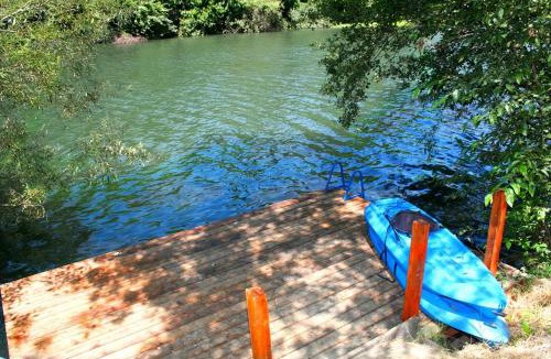 Guerneville House | Lily Pad - Hot Tub! Private Dock! BBQ! Game Room! Walk to Town! Fast WiFi! Dog Friendly!