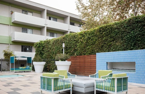 Rampart Village Apartment | Lovely Koreatown 2BR w/ Pool & Gym, near 6th St Bars, by Blueground