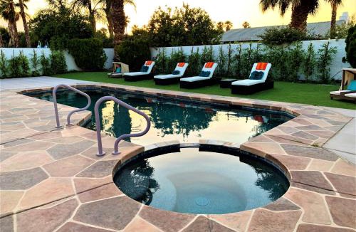Cathedral City Villa | Luxury home near Palm Springs, large backyard and pool