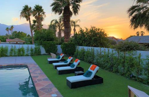 Cathedral City Villa | Luxury home near Palm Springs, large backyard and pool