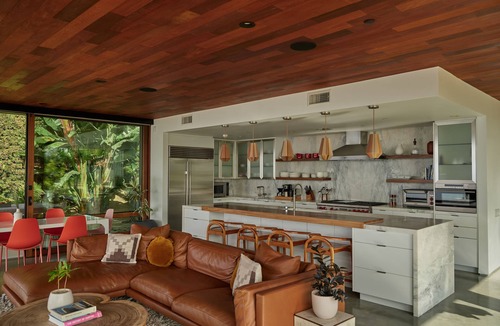 Eastern Malibu House | Malibu Mid-Century Modern Luxury retreat home