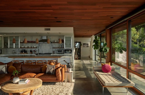 Eastern Malibu House | Malibu Mid-Century Modern Luxury retreat home