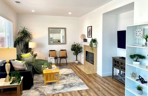 Midway House | Modern cozy comforts 4BR 2.5BA home, 2-car garage, outdoor space, monthly rental