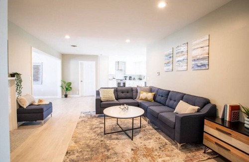West Covina House | Modern Serenity Space BBQ with High-Speed Internet, Workspace, & Cool AC