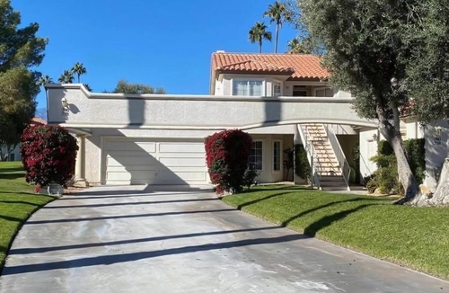 Palm Desert Condo | NEW 3-bedroom condo in Palm Desert with 2 Pools, WiFi, Pickle Ball, Tennis + Gym