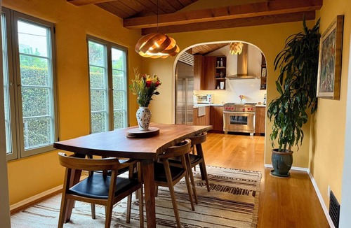 North of Wilshire House | New listing! 3 bd Spanish gem in Brentwood with courtyards & front/back yards.