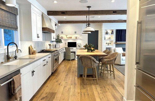 The Strand House | New Luxury Home on Double-Lot w/Heated Pool, Spa & Yard, Easy Stroll to Beach