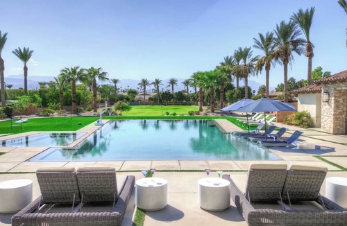Bermuda Dunes House | October best deals, Luxury Estate 2.5 acres+6500 sq ft, Pool, Gym, Golf, Games.