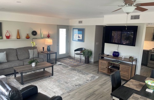 Desert Hot Springs Cottage | ONE BEDROOM HOUSE located on 5 acres in a serene PRIVATE Palm Oasis!