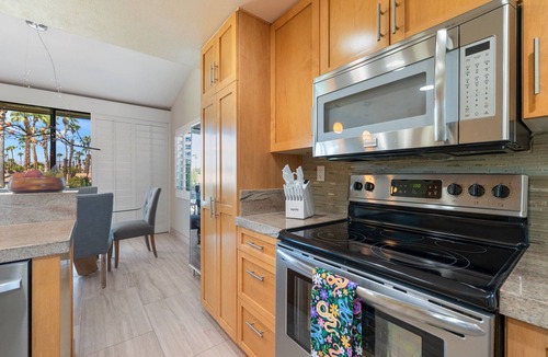 Palm Desert Condo | Palm Valley CC Charm | Outdoor Dining on the Patio, Desert Fun, Fitness, Spa, Tennis & Pickle Ball