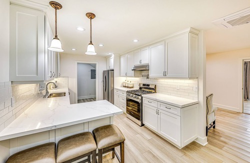 Woodcrest Apartment | Patio & Workspace: Peaceful Riverside Retreat!