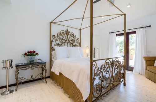 Morgan Hill House | Poolside Suite with a private rose garden and private entry