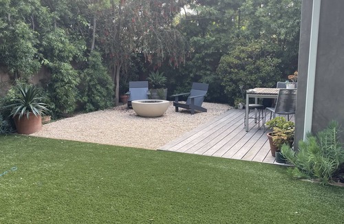Sunset Park House | Private guesthouse with gated pathway entrance and private yard.
