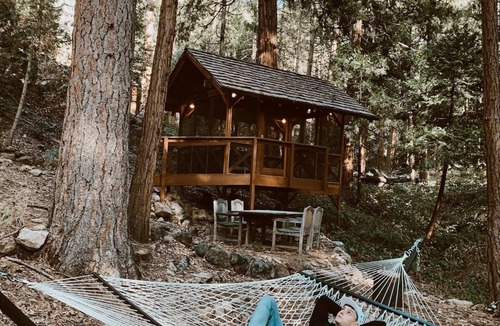 Idyllwild Cabin | Relax in our Amazing Gazebo on a seasonal brook. Perfect couples retreat!