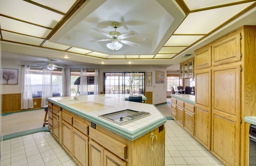 Apple Valley House | Spacious California Oasis: Patio, Fireplace & Pool