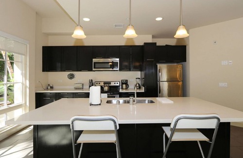 Downtown Apartment | Spacious corner suite with patio +private balcony with direct pool access!