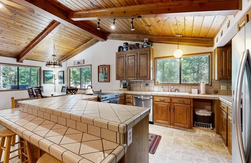 Arnold Cabin | Spacious dog-friendly home with scenic deck & W/D - near golf