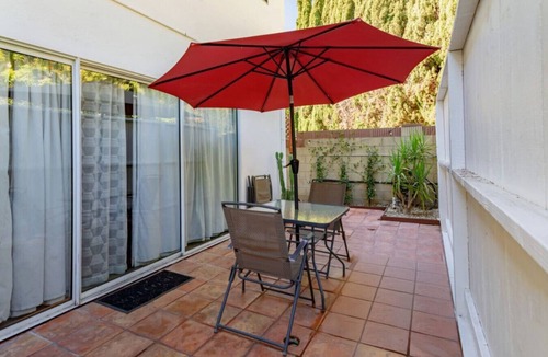 Valley Village Condo | Spacious Studio Universal Private Entry Patio Sleeps 4