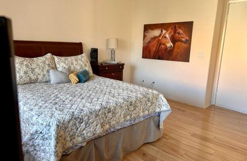 Hemet House | Stallion Crest Suite with TV and private bathroom