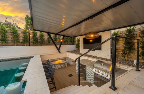 Coachella House | Stunning salt-water pool home with games and more!