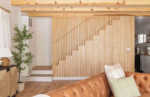 Big Bear City House | Terra Cottage MidCentury Modern A Frame Spa