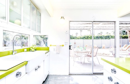 Racquet Club Estates House | The Famous Rat Pack House , Mid Century Modern Pool Home as " Seen on TV "