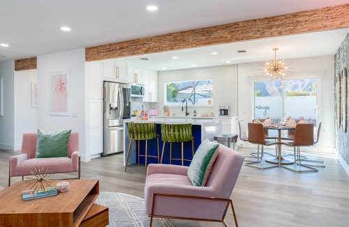 Vista Norte House | The Pink+Palm Poolside Retreat w/Amazing Mountain Views!
