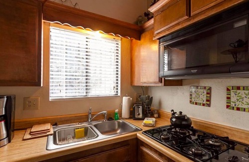 Big Bear City Cabin | TRAILS ARE OPEN! Romantic Cabin W/Fireplace & Open Beam Ceilings direct garage