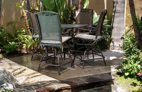 Lake Forest House | Tropical Home, Heated Pool, Spa, Fire Ring, Fireplace, Central Air, Pool table