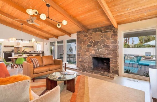 Twin Palms House | Twin Palms Mid-Century w Private Pool/Spa & Views