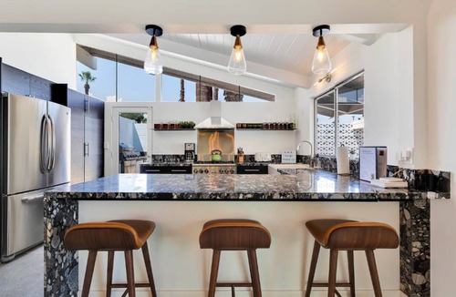 Twin Palms House | Twin Palms Mid-Century w Private Pool/Spa & Views