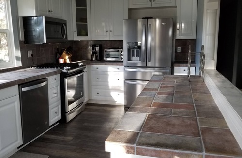 Big Bear City House | TWO BIG FAMILY AREAS means more for everyone! 7 parking spaces as well