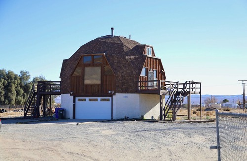 Barstow House | Unique Dome Home in Barstow w/Game Room & Private Spa!