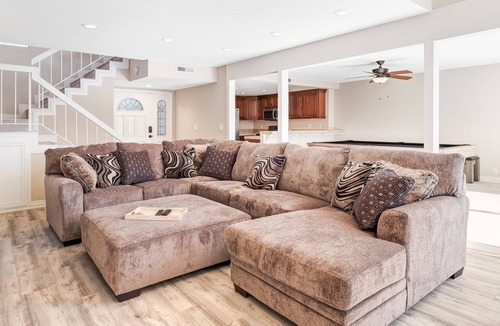 Channel Islands House | Unique & sleek dog-friendly two-level home w/water views, pool table & dock
