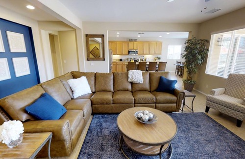 Indio House | Walk to Caochella, Beautiful home on the golf course, Private pool, Sleeps 10