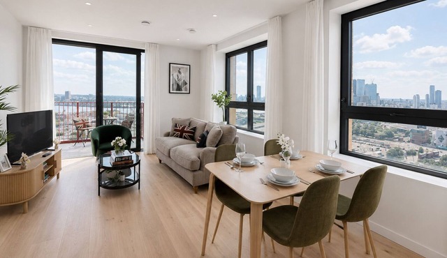 Stylish Greenwich flat near The O2 with Balcony & Wi-Fi
