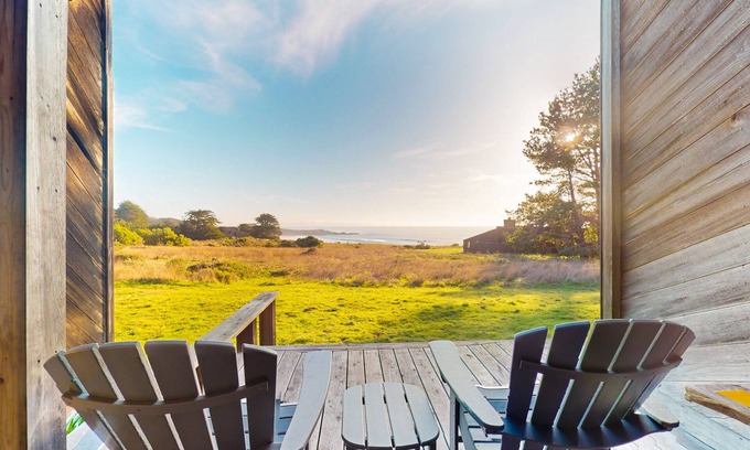 Sea Ranch House | Beautiful Ocean Bluff Retreat with Private Hot Tub, Sauna, & Shared Pool