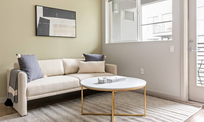 Little Tokyo Apartment | Chic Downtown 2BR w/ Pool, W/D & Gym, near 7th St Metro, by Blueground